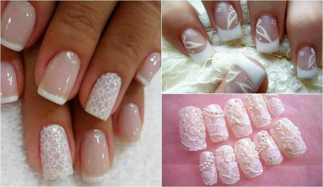 20 ideas de diseños de uñas decoradas para novias que usan en su