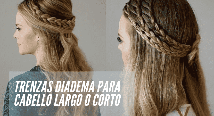 Trenzas Diadema para Cabello Largo o Corto - Mujeres Femeninas